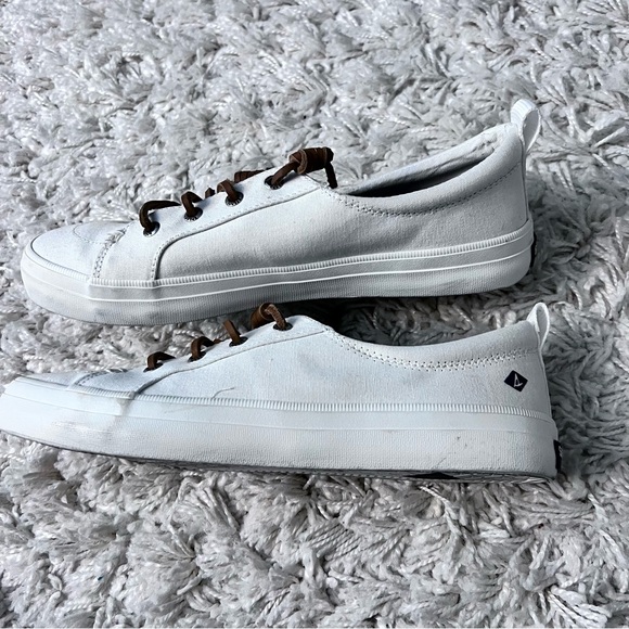 White Sperry Top Sider Boat Shoes - Picture 5 of 9